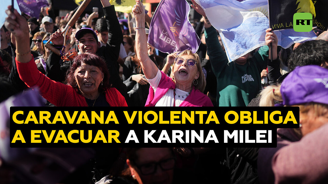 Violentos incidentes durante una caravana obligan a evacuar a Karina Milei