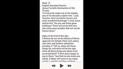 Mark Chapter 13 ESV