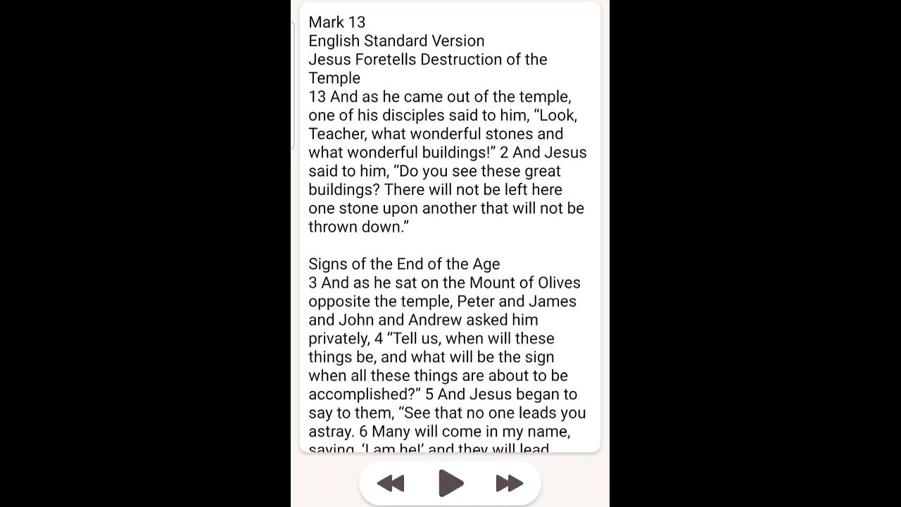 Mark Chapter 13 ESV