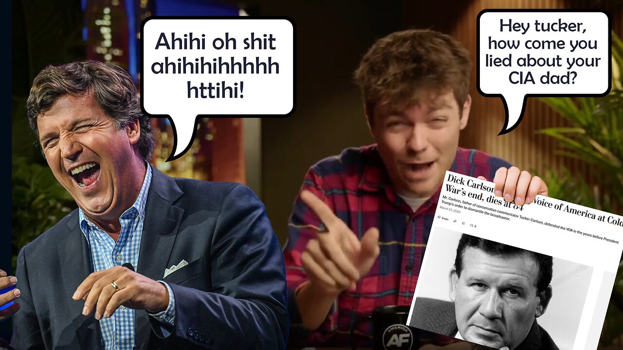Nick Fuentes explains how Tucker Carlson lied about his CIA father