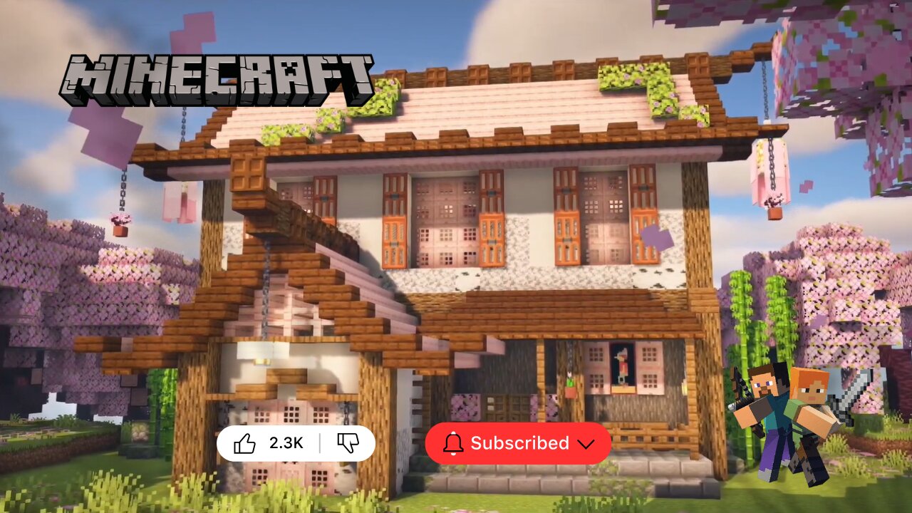 Minecraft: Sakura Cherry House | Tutorial