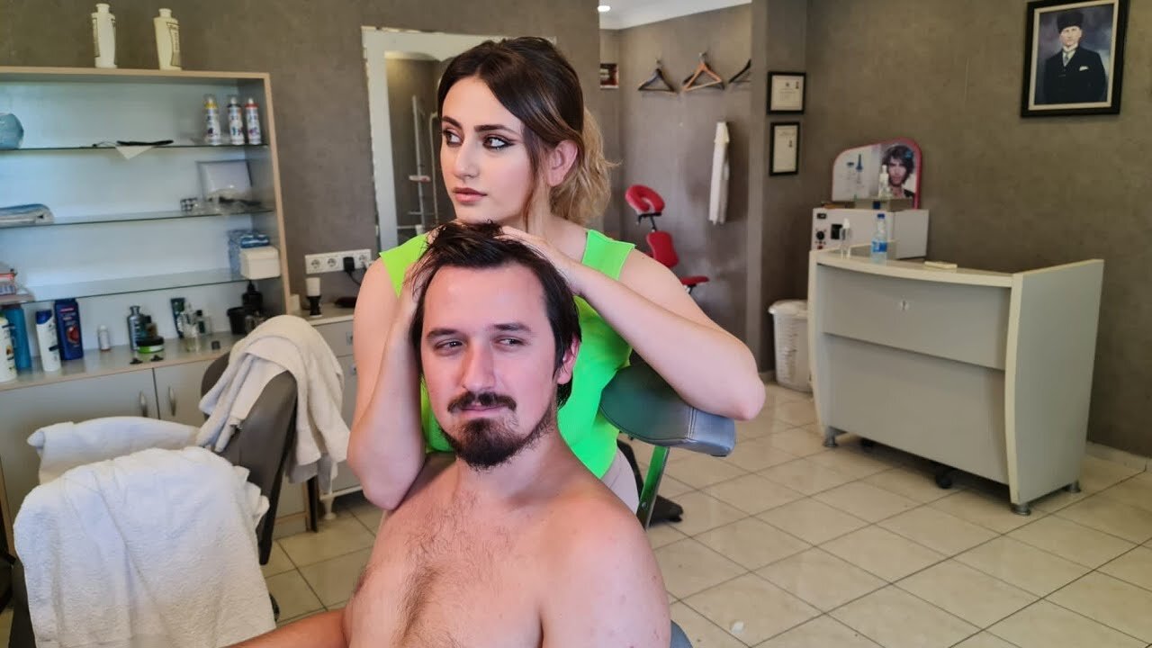 💈ASMR LADY BARBER’s REFRESHING WASH & MASSAGE SESSION ¦ FEEL FRESH & SLEEP