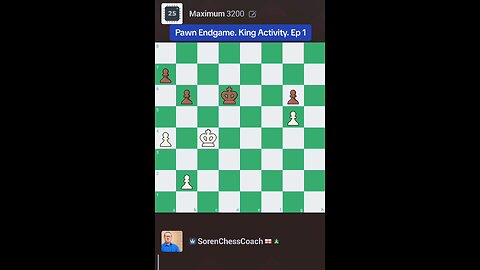 Pawn Endgame. King Activity. Episode 1