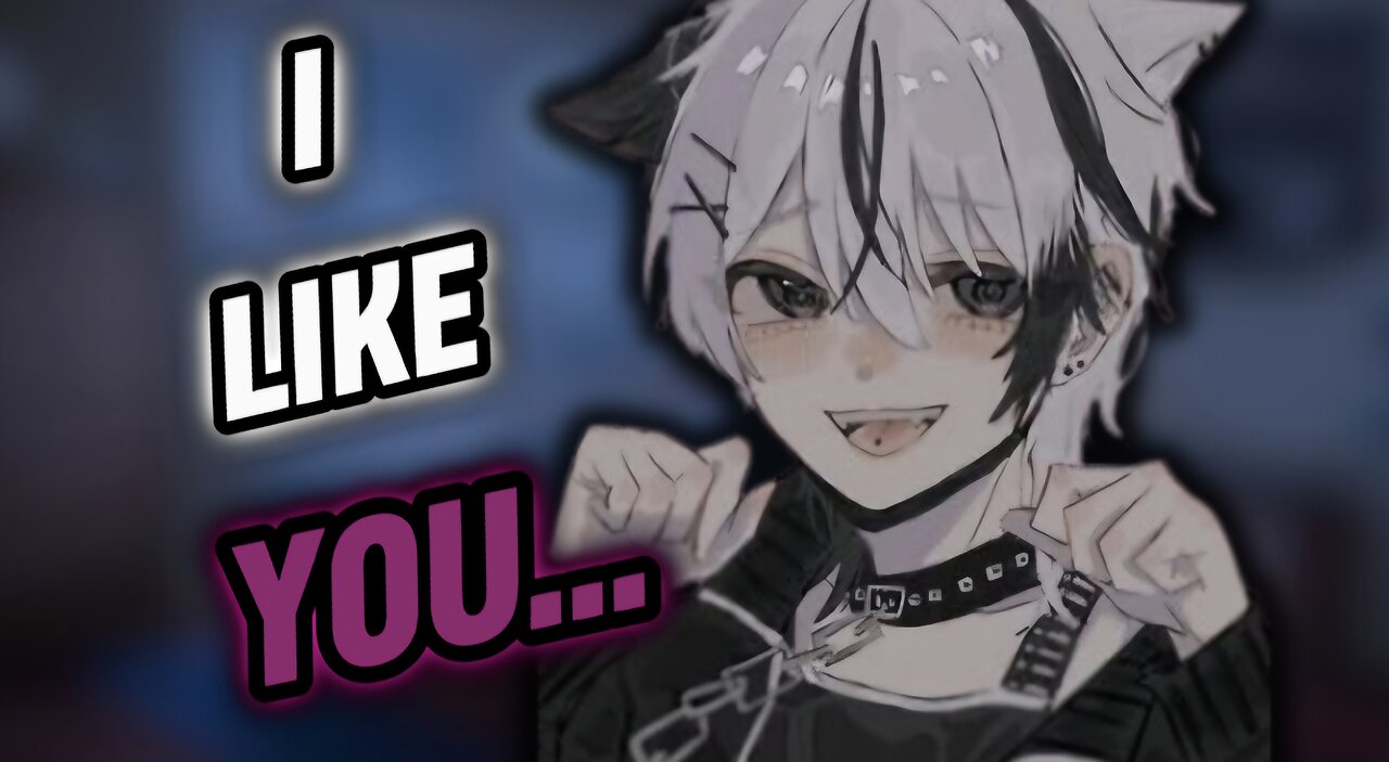 [ASMR] Goth Femboy Likes You 🖤✨️