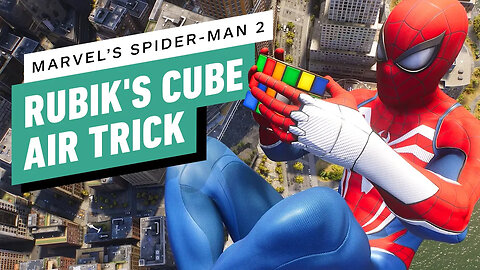 Spider-Man 2： How to Do the Rubik's Cube Air Trick-V48cV7mBMKc-299+140-1920
