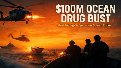 US NAVY vs CARTEL 🔥 | Helicopter OPENS FIRE in $100M Ocean Drug Bust