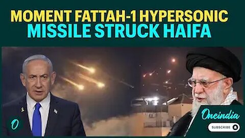 Disturbing Haifa Moment: New Wave of IRAN's Hypersonic Fattah-1 Missiles Destroy Haifa Oil Refinery