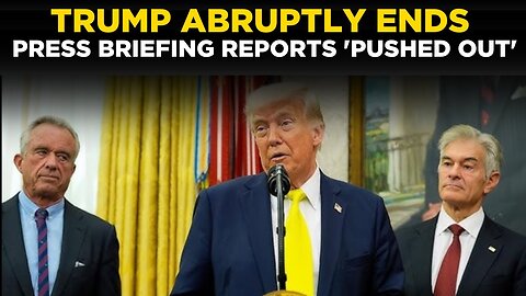 LIVE: SHOCKING Disruption Stops Oval Office Press Briefing | Trump ABRUPTLY Ends Briefing