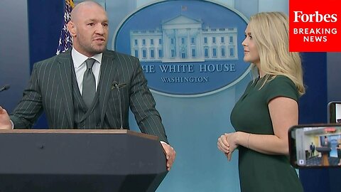 JUST IN: Conor McGregor Slams Illegal Migration Into Ireland At St. Patrick's Day White House Gaggle