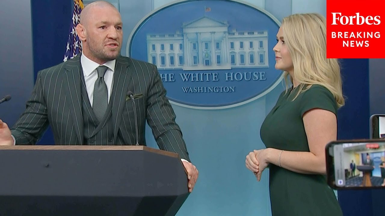 JUST IN: Conor McGregor Slams Illegal Migration Into Ireland At St. Patrick's Day White House Gaggle