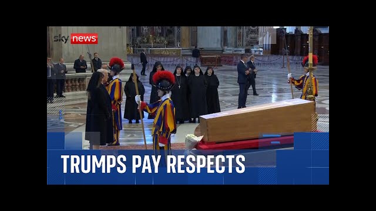 Pope Francis s funeral: Trumps pay respects to Pope