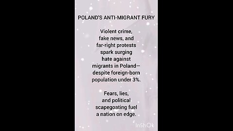POLAND'S ANTI-MIGRANT FURY