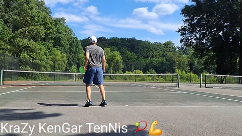 Singles TENNIS with Powerful Players 💪🎾