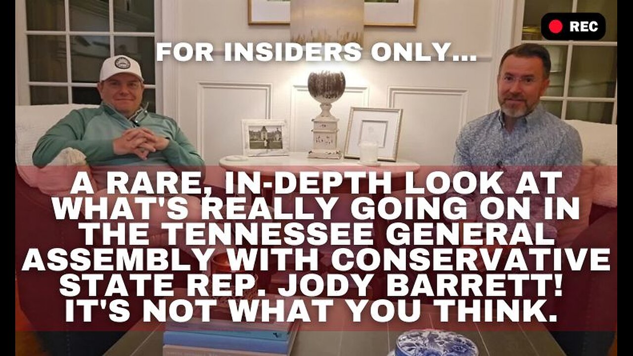 For insiders only… A rare, in-depth look at what's REALLY going on in the Tennessee General Assembly