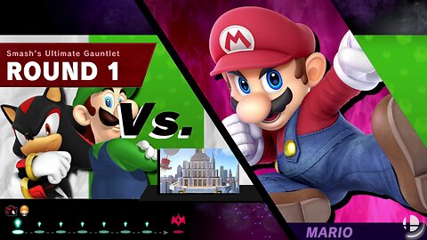 Shadow & Luigi vs SSBU Smash's Ultimate Gauntlet 2-Year Channel Anniversary Quickie [FAIL]