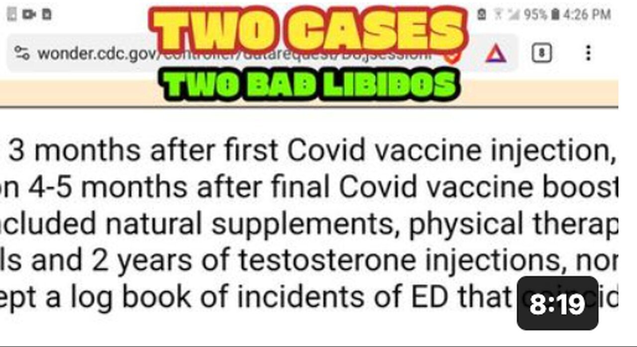 "VAERS: Men Damaging Their Masculinity!"