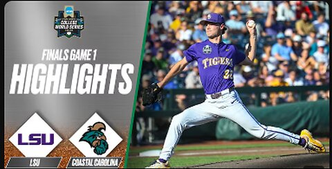 LSU vs. Coastal Carolina: 2025 Men's College World Series Finals Game 1 | Extended highlights