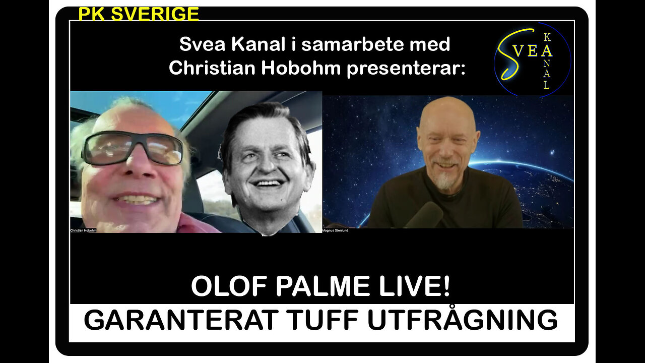 PK Sverige 1: Olof Palme Live! Garanterat tuff utfrågning