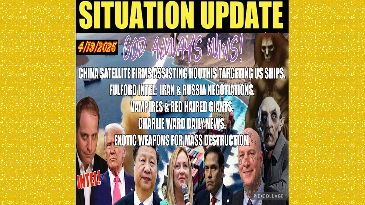 SG Anon. Juan O Savin ~ Situation Update 4/19/25 ~ Restored Republic > Judy Byington- Q+ White Hats