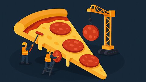 UNBELIEVABLE! Tiny Workers Build a GIANT Pizza