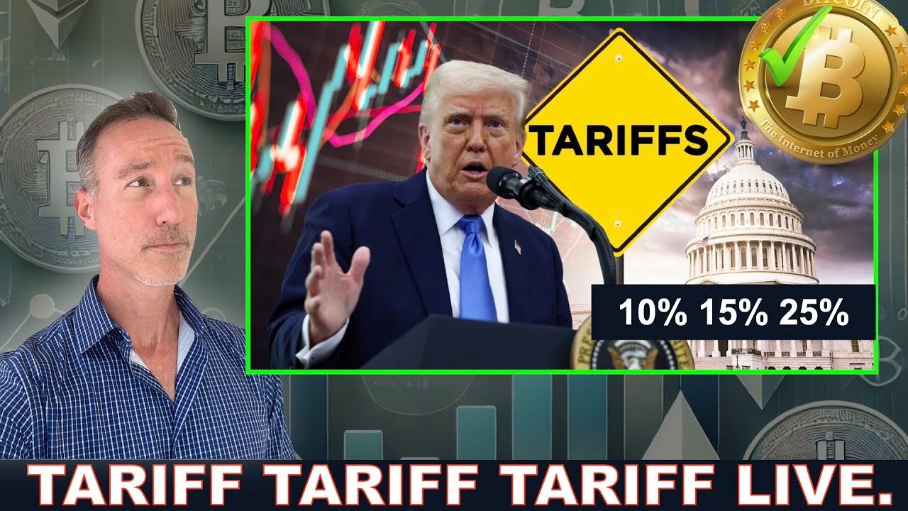 TARIFFS GOING LIVE NOW. BITCOIN & MARKETS HOLDING BUT HOW LONG??