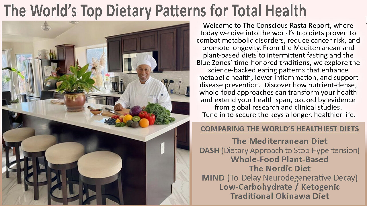 The World’s Top Dietary Patterns for Total Health
