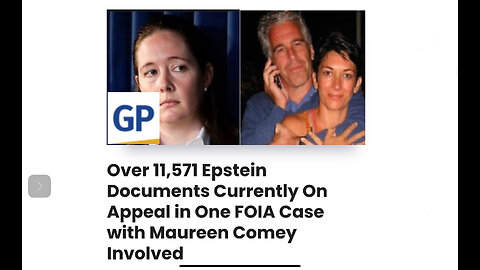 Over 11,571 Epstein Documents Currently On Appeal in One FOIA Case with Maureen Comey Involved