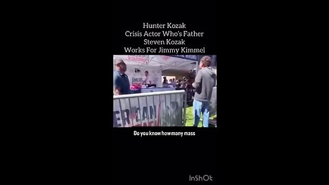 Hunter Kozak crisis actor who's father Steven Kozak works for Jimmy Kimmel 🤔.
