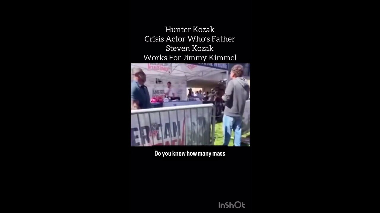 Hunter Kozak crisis actor who's father Steven Kozak works for Jimmy Kimmel 🤔.