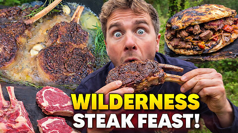 Eating a Massive Steak in Nature – You Won’t Believe the Result 🥩🔥