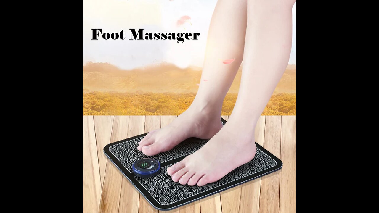 Bio-EMS Foot Circulation Massager, Relax Stiffness Muscles & Relieve Pain