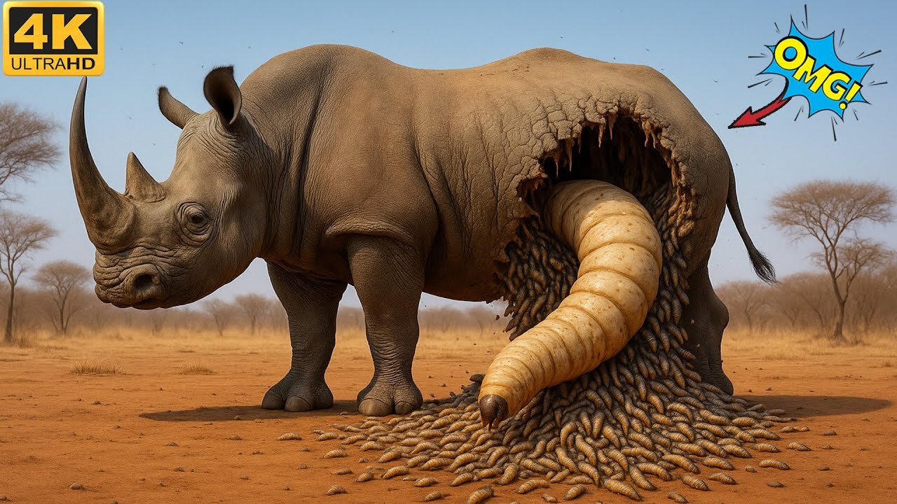 A Rhinoceros That Was Stung By Millions Of Bees Has Been Rescued By A Brave Team