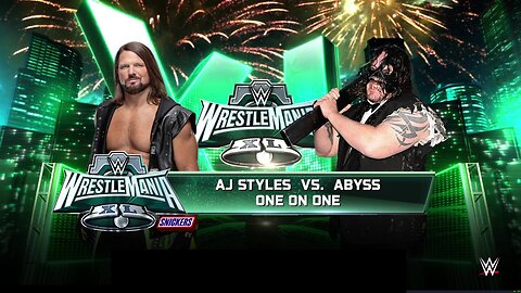 WWE 2k25 AJ Styles vs Abyss