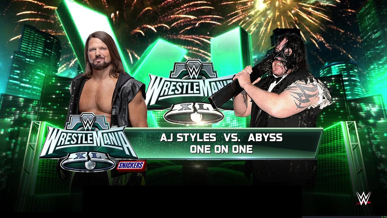 WWE 2k25 AJ Styles vs Abyss