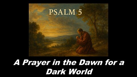 Psalm 5 "A Prayer in the Dawn for a Dark World" - Steven Ness