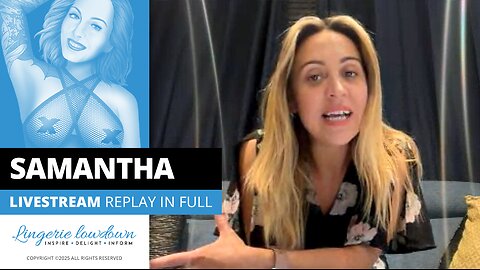 Samantha : Livestream recorded on Thursday 12 June 2025