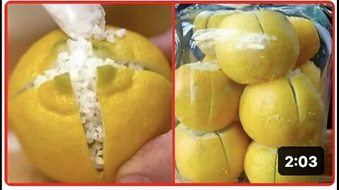 "Why You Should Cut a Lemon into Four, Salt It, and Place it in Your Kitchen"