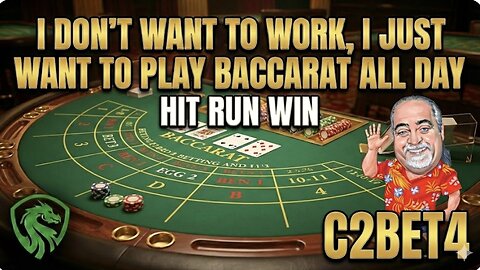 Win at Baccarat. Training session 4 on C2Bet4 with the Rigel Castle App.