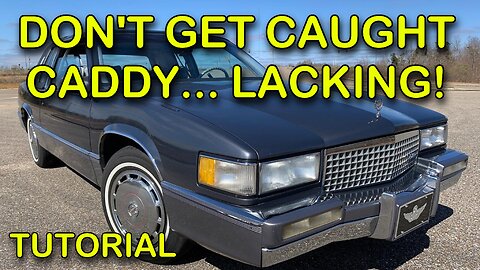 How to replace Brake Pads/Caliper/Brake Hose on a 1990 Cadillac DeVille - Drivers Side
