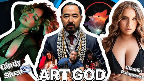 Art and chat with Art God, as he body tapes a muse!