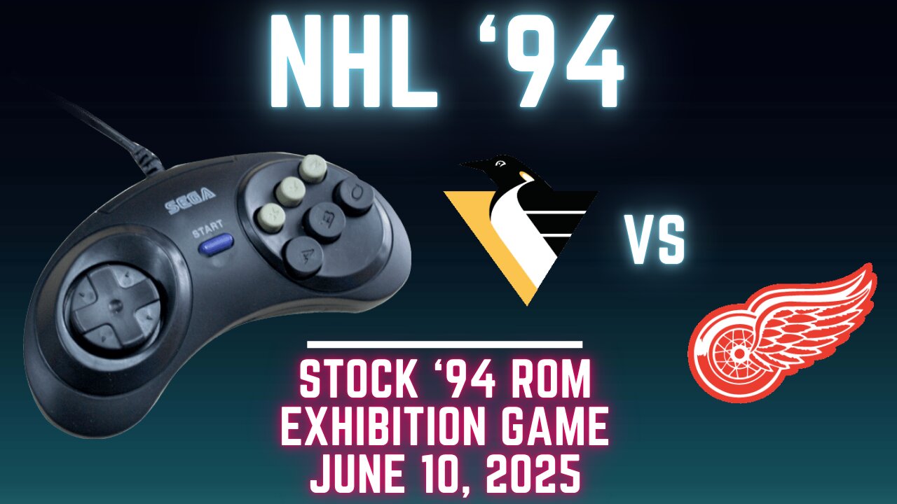 NHL '94: Penguins (Len the Lengend) at Red Wings (FlamShelter) {Genesis} - Exhibition 138