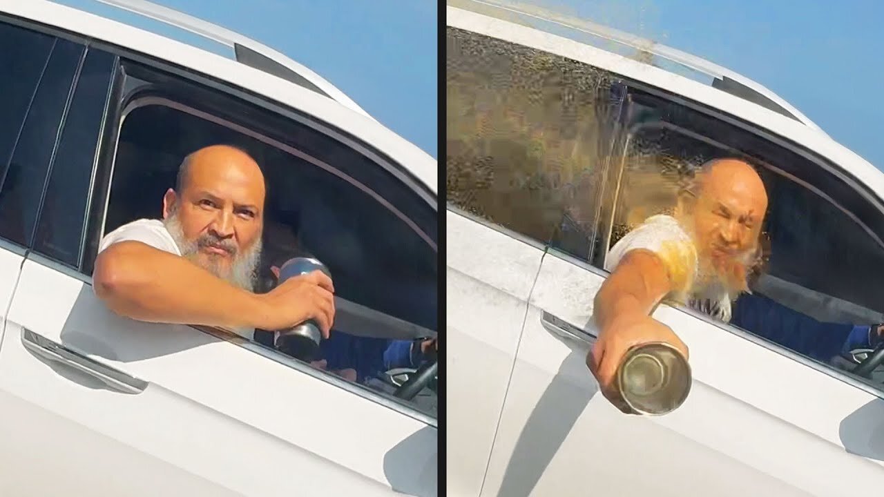 Angry Driver Gets Instant Karma 🚗💥 Road Rage Gone Wrong!