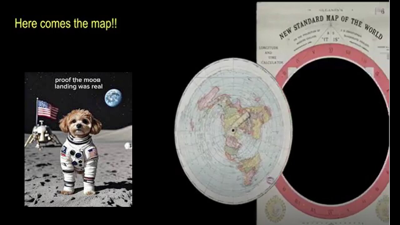 GLEASON MAP - PLASMA MOON - FLAT EARTH