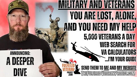 VA Knowledge is Your Power - 4,500 Veterans and Military a Day are Lost and Alone - 078