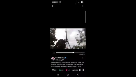 Paul Golding : Patriots hanging British flag