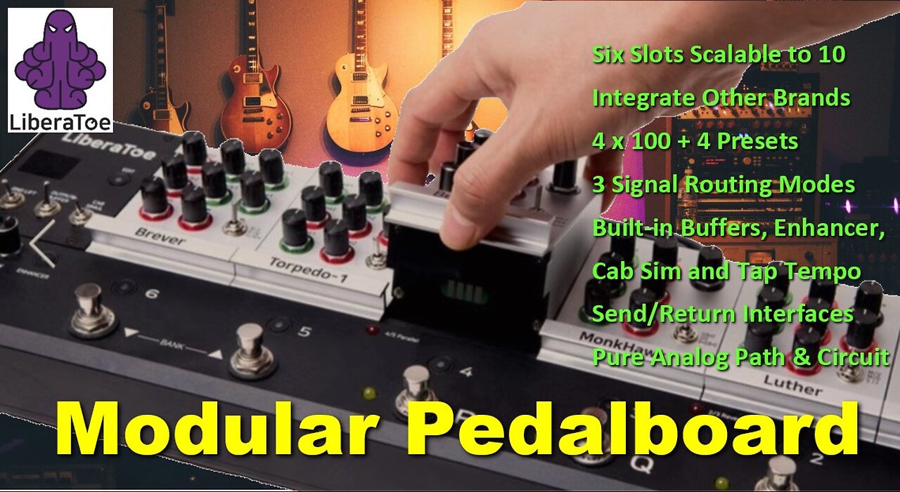 LiberaToe-6 Platform Pedalboard