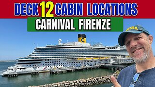 Carnival Firenze Cabin Deck 12 | Tall Man's Cruise Adventures