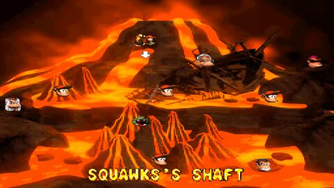 DONKEY KONG COUNTRY 2™ : DIDDY'S KONG QUEST™ / ACT 2. CROCODILE CAULDRON / A2#5. SQUAWKS'S SHAFT! DK