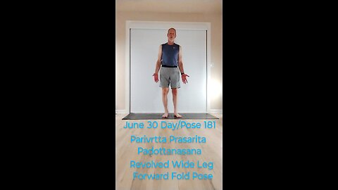 Parivrtta Prasarita Padottanasana / Revolved Wide Leg Forward Fold Pose