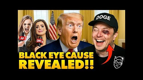 Elon's Mysterious BLACK EYE, Donald Trump held a rowdy press conference in the Oval Office